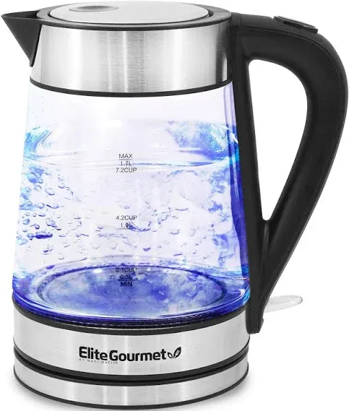 Elite Gourmet EKT602X Glass Electric Tea Kettle