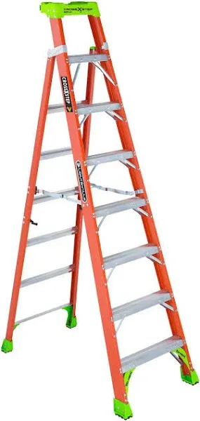 Louisville Ladder 8-Foot Fiberglass Step/Shelf Ladder