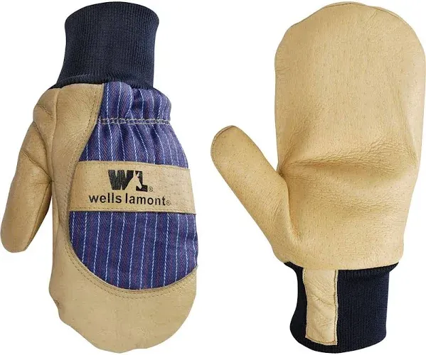 Wells Lamont Men's Insulated Palomino Grain Leather Mittens