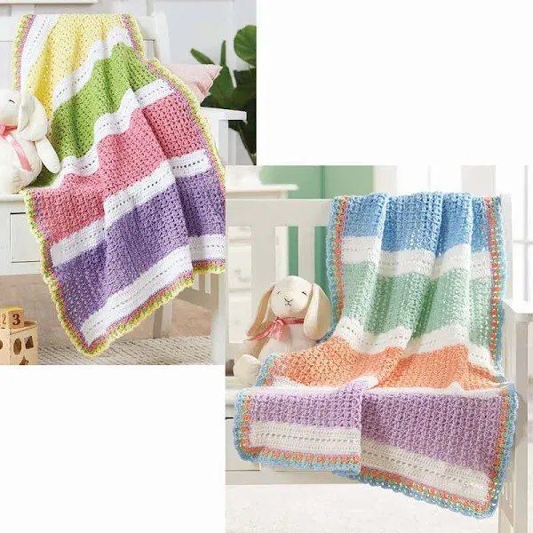 Herrschners® Bright Lollipops Baby Blanket Crochet Kit