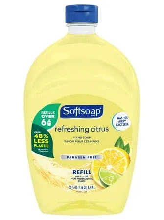 Softsoap Liquid Hand Soap Refill, Refreshing Citrus - 50 fluid ounces