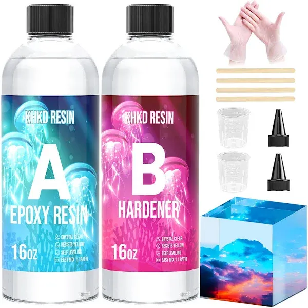 KHKD Resin Crystal Clear Epoxy Resin Kit