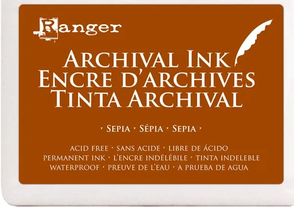 Ranger Archival Ink Jumbo Ink Pad #3-Sepia A3P-6725