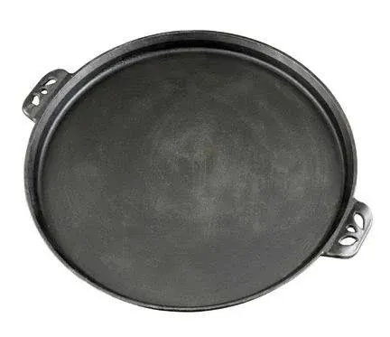 Cast Iron Pizza Pan - Pizza Pan Perfect for Indoor &amp; Outdoor Use - 14&#034;