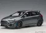 2016 Ford Focus RS Stealth Gray Metallic 1/18 Model Car by Autoart