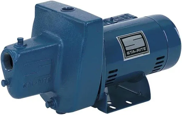 Sta-Rite 1/2 HP 600 GPH Cast Iron Shallow Jet Well Pump