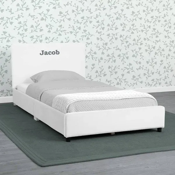 Upholstered Twin Bed with Headboard