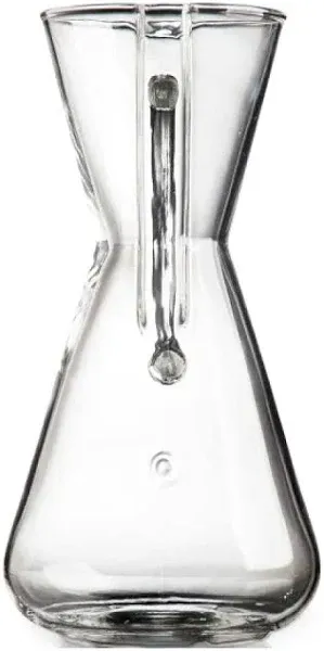 Chemex 3-Cup Glass Coffee Maker with Glass Handle