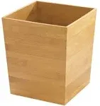 Interdesign Formbu Wastebasket Trash Can Bamboo