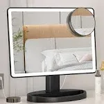 Funtouch Large Lighted Vanity Makeup Mirror X-Large Model- 3 Color Lighting Modes Light U