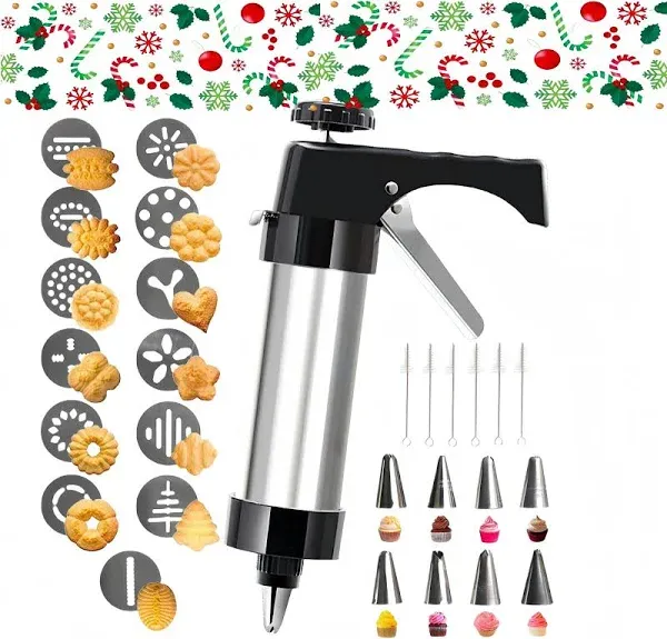 Jlaxks Christmas Cookie Press Gun Kit