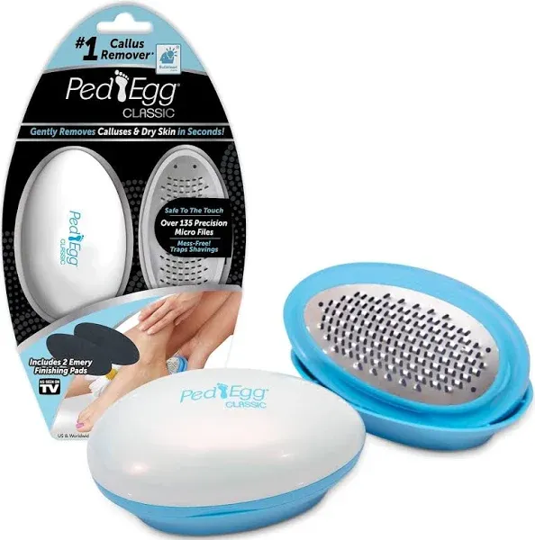 PedEgg Classic Callus Remover As Seen On TV New Look Remove Calluses &amp; Dry NEW