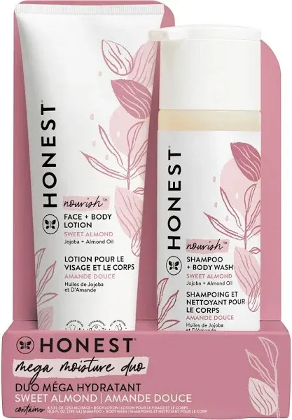 ✨️ HONEST Mega Moisture Duo - Face + Body Lotion &amp; Shampoo + Body Wash