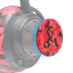 WC Side Speaker Plates for Arctis Nova Headsets - Arctis Nova Booster Pack by Wicked Cushions Red Camo