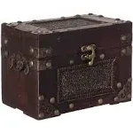 Rustic Studded Index/Recipe Card Box with Antiqued Latch