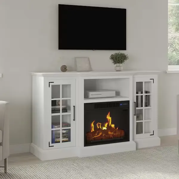 Northwest 65-Inch TV Stand with Electric Fireplace