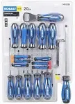 New KOBALT 20-PIECE MAGNETIC SCREWDRIVERS SET 1411251 Lifetime/Guara<wbr/>ntee R2