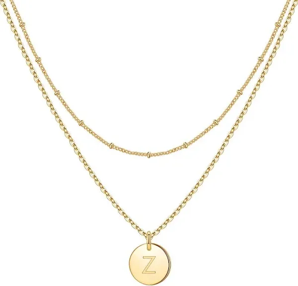 Iefwell Gold Necklaces for Women Initial Necklaces for Women Girls Layered Necklaces for Women Teen Girls Gifts for Girls Necklaces