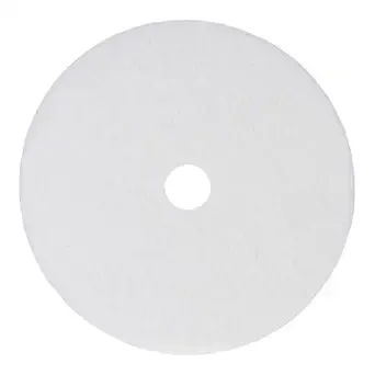 Boardwalk BWK4021WHI 21 in. Diameter Buffing Floor Pads - White (5/Carton)