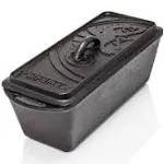 Petromax Loaf Pan with Lid, Large Cast Iron Bakeware Pan with Handles for Cam...