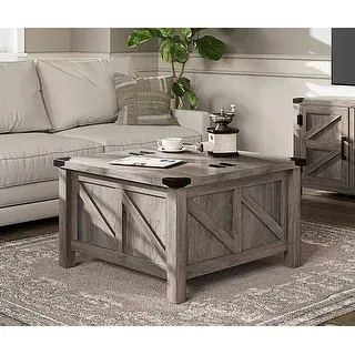 WAMPAT Modern Farmhouse Coffee Table