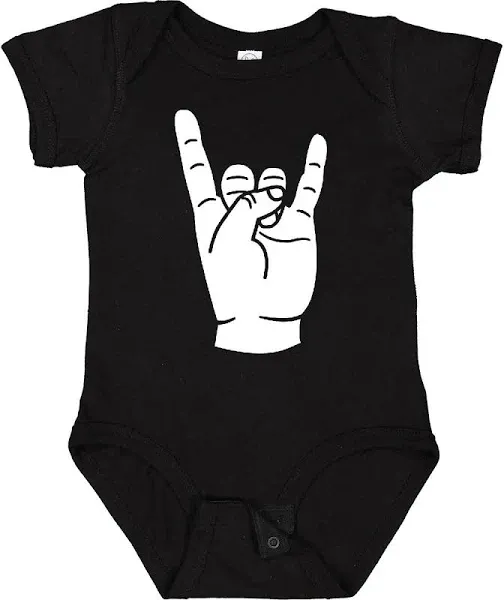 Inktastic Rocker Horns! Baby Bodysuit