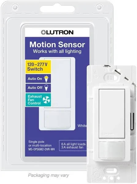 Lutron Maestro 6 Amp Dual Voltage Motion Sensor Switch