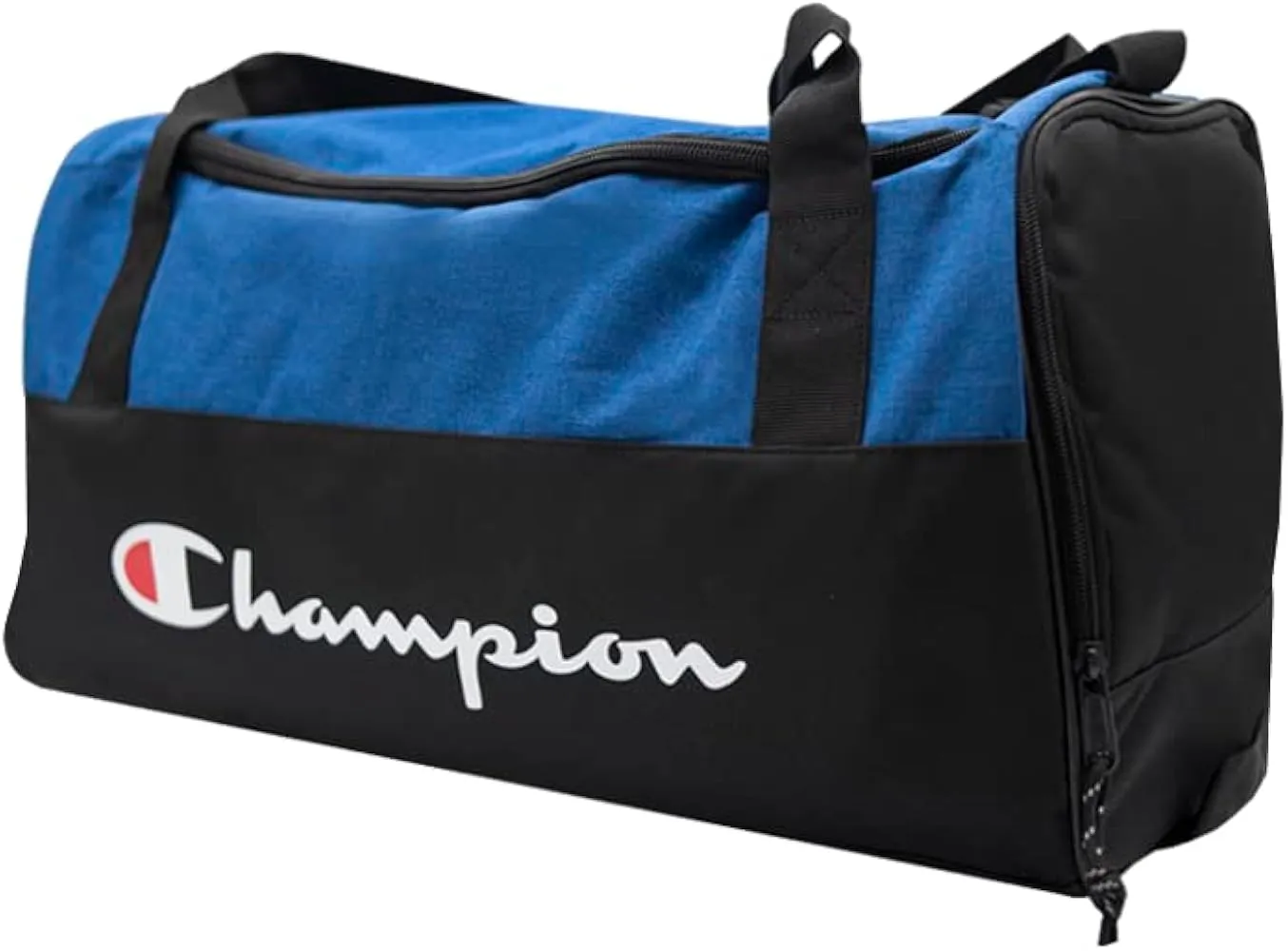 Champion Logo Duffel Bag Blue Black Logo NEW WITH TAGS Travel Gym School Sports