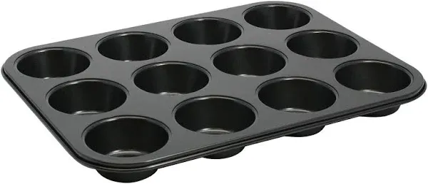 Winco AMF-12 12 Cup Aluminum Muffin Pan