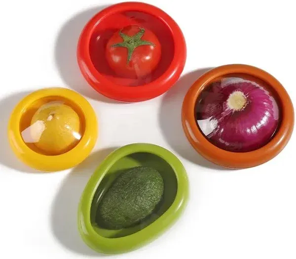 4pcs Fruit Vegetable Saver Avocado Keeper Onion Storage