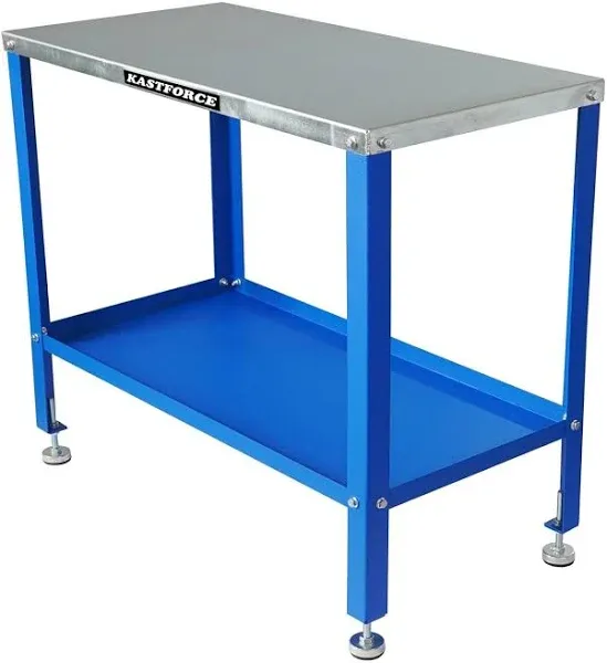 KASTFORCE KF3002 Rust-Free 36”×18” Welding Table 1200 lbs Loading Capacity Wedling Cart Universal Work Table with 5/8" Holes