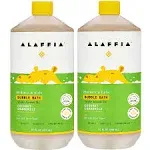 Alaffia Babies and Kids Bubble Bath, Gentle Baby Essentials for Delicate Skin, Cleansing & Calming Bubbles, Plant Based Formula, Vegan, Coconut