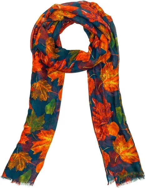 Patricia Nash Women's Maple Leaves Vintage Print Scarf