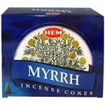 Trumiri Myrrh Incense Cones and Cone Incense Burner Bundle Insence Insense Hem Incense