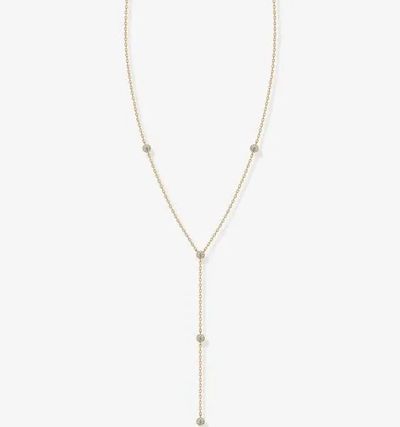 PAVOI Women's Lariat Station Necklace