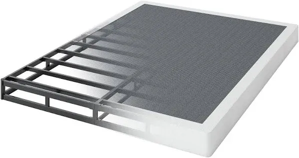 King Box Spring - 5 Inch Low Profile Box Spring for King Bed, Sturdy Metal Frame Mattress Foundation, Easy Assembly, Quiet & Noise-Free