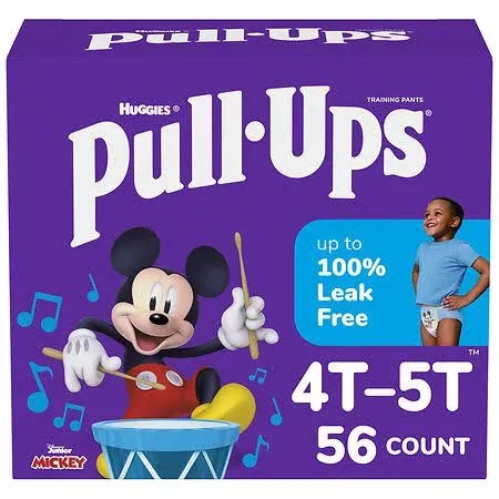 Pull-Ups Boys' Potty Training Pants, Size 4T-5T, 17 Count