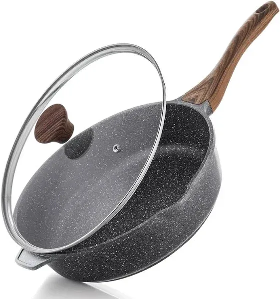 SENSArte Nonstick Deep Frying Pan Skillet