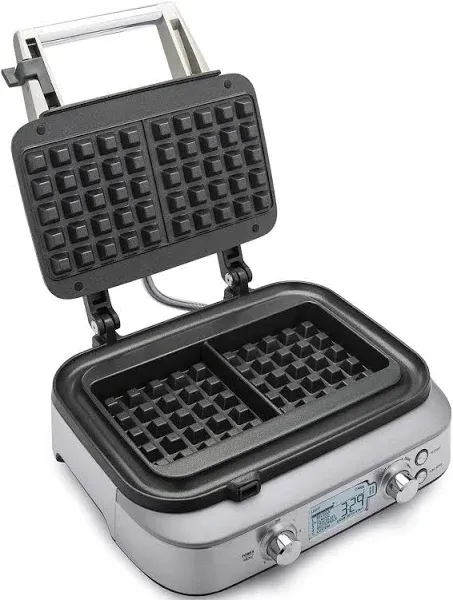 Breville the Smart Pro 2 Slice Waffle Maker, Brushed Stainless Steel