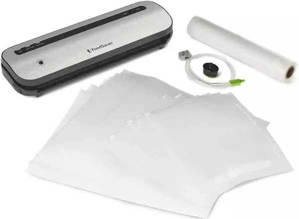 FoodSaver Space-Saving Vacuum Sealer with Bags and Roll