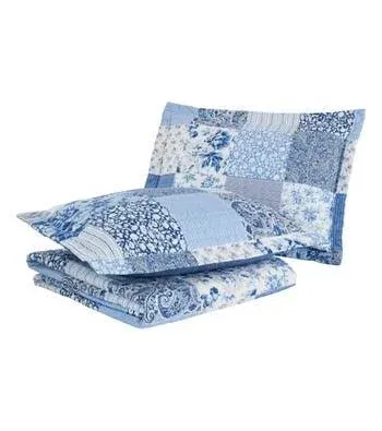 Laura Ashley Paisley Patchwork Quilt Set