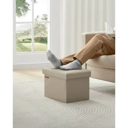 Songmics Small Folding Storage Ottoman