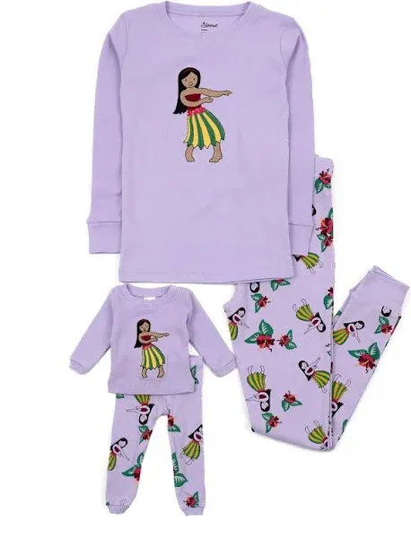 Leveret Matching Girl & Doll Cotton Pajamas