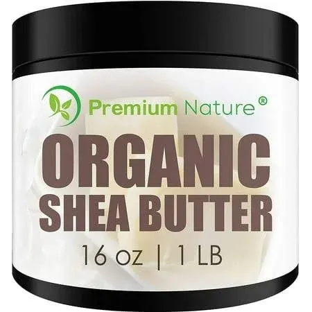 Organic Unrefined African Shea Butter 16 oz Raw for Body Mark