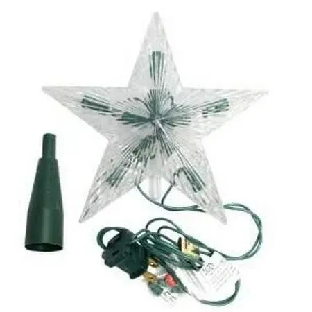 Kurt Adler 10-Light 7-Inch Clear Star Treetop