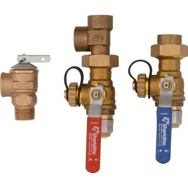 SharkBite 3/4 in. Tankless Water Heater Valves Installation Kit 25374