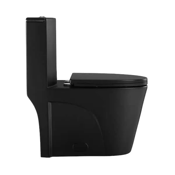 Swiss Madison Well Made Forever SM-1T254MB St. Tropez One Piece Toilet, 26.6 x 15 x 31 inches, Matte Black