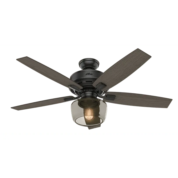 Hunter Bennett 52" Ceiling Fan with Light Kit and Remote