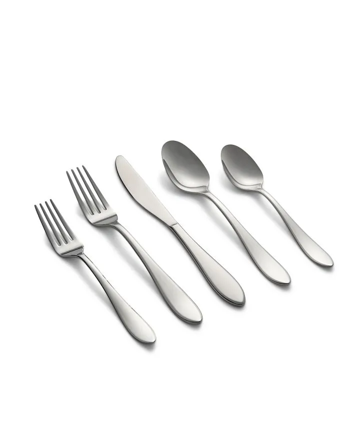 Cambridge Silversmiths Delia Mirror 42-Piece Flatware Set, Service for 8