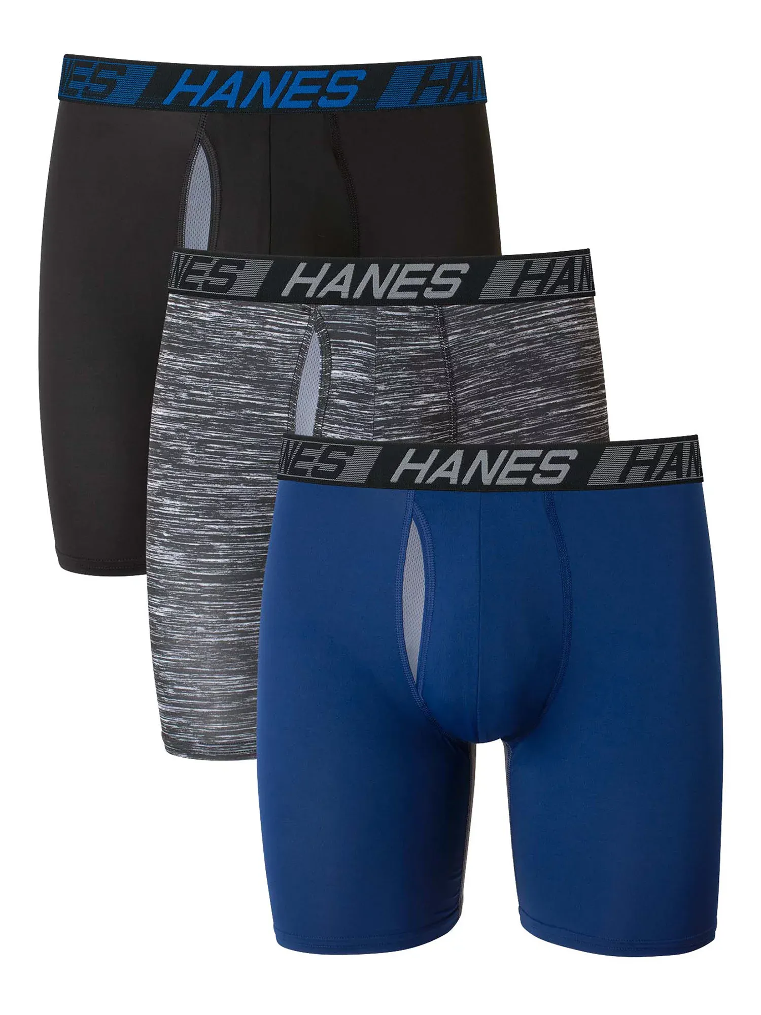 Hanes Men's X-Temp Cooling Moisture-Wicking Underwear 3-Pack